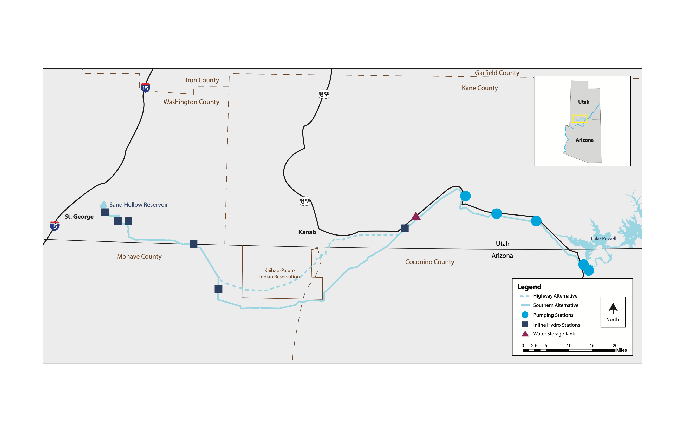 LakePowellPipelineMap_2Alignments_102520