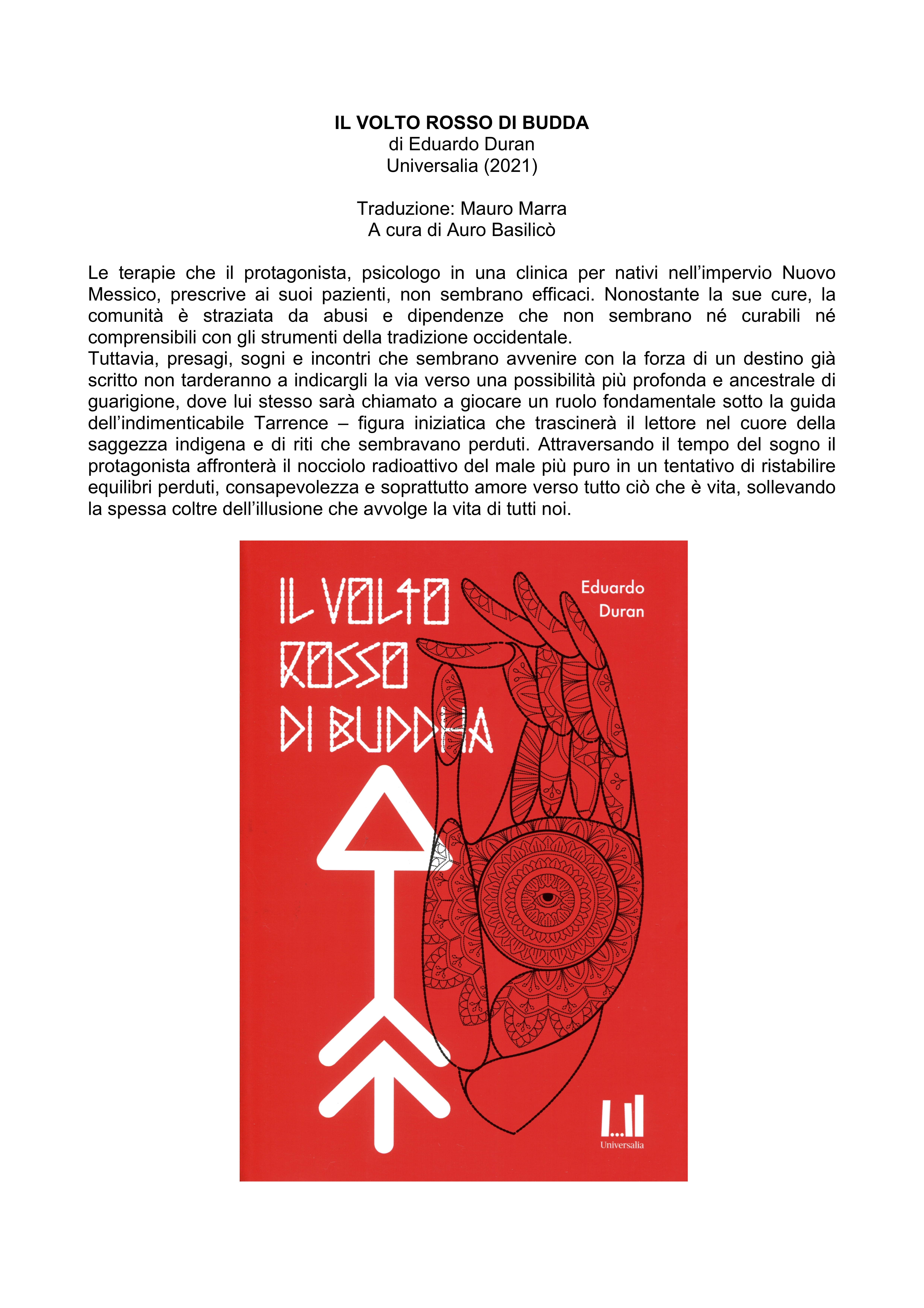 IL VOLTO ROSSO DI BUDDA