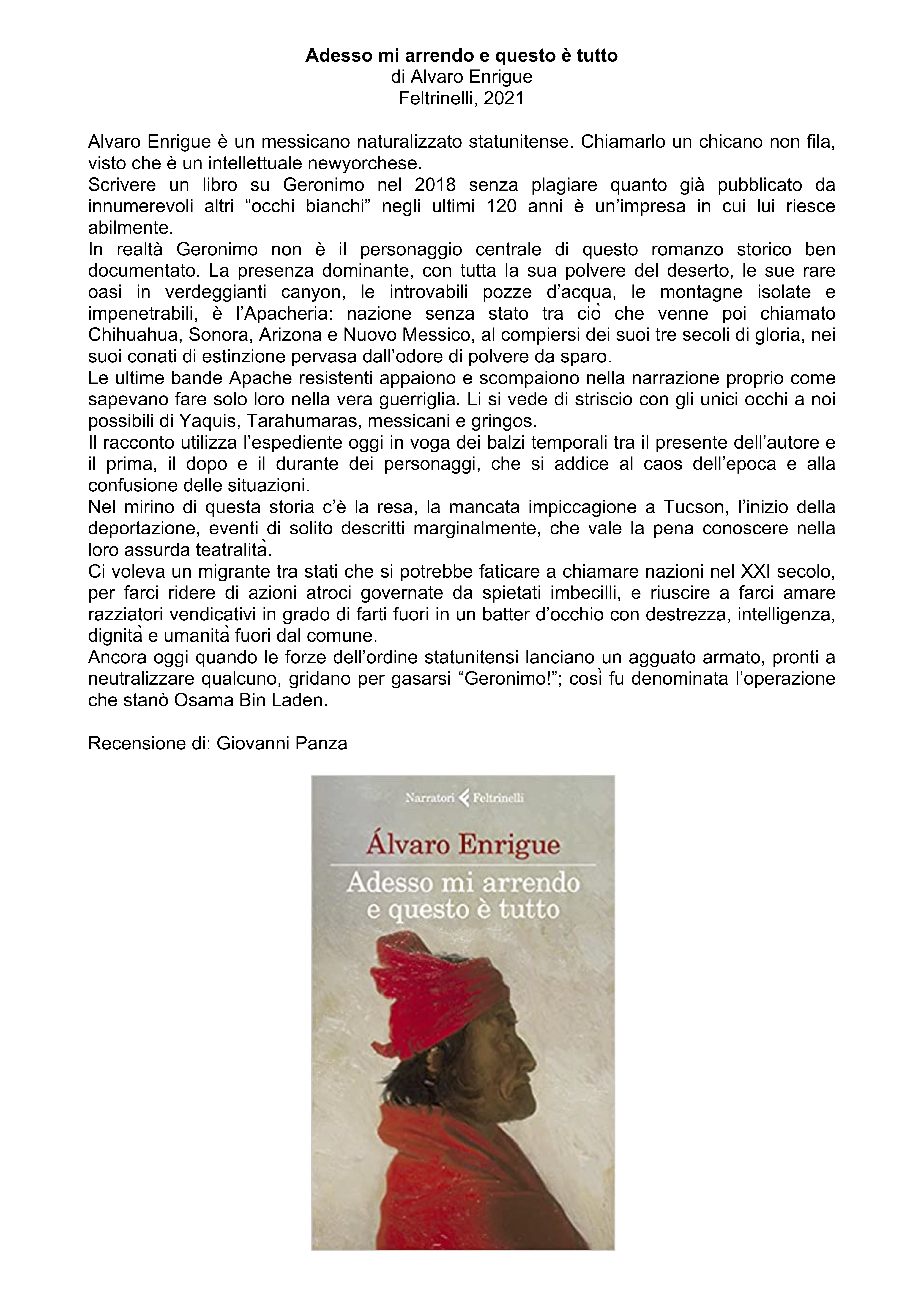 Adesso mi arrendo e questo è tutto